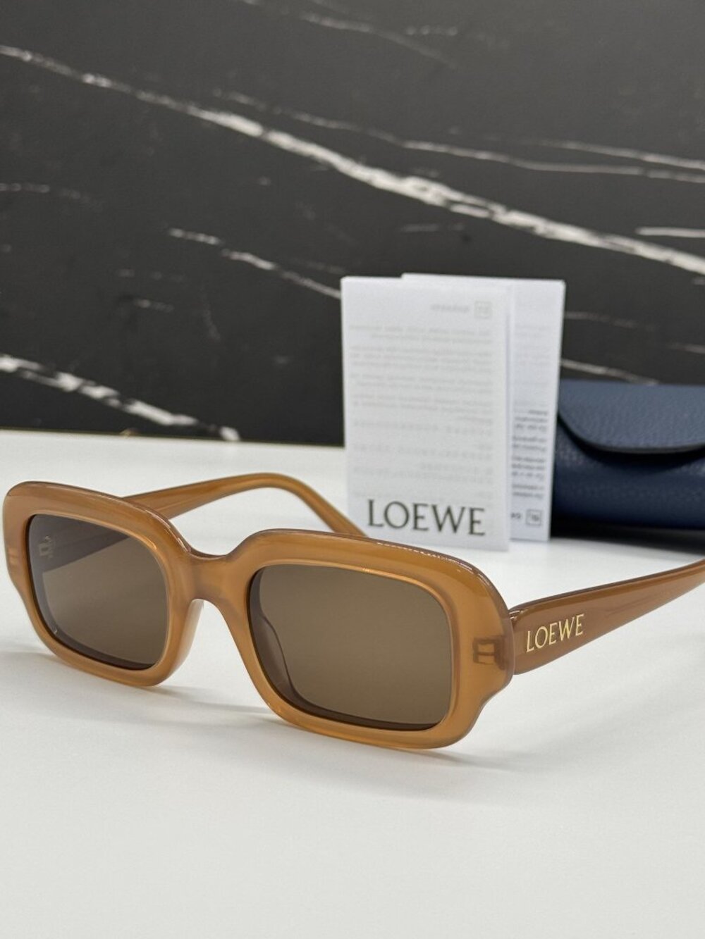 NEW LOEWE LW40158I 50E SUNGLASSES BROWN UNISEX EYEWEAR LOEWE